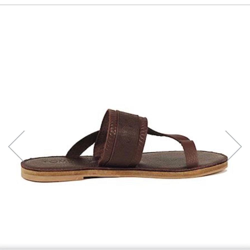 Toms for Women: Isabela Mahogany Leather sandals size 10